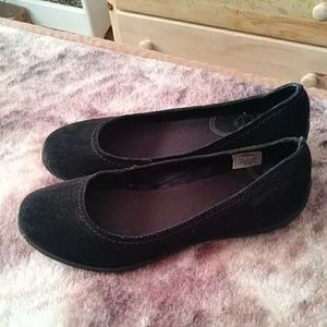 Black Suede Flats